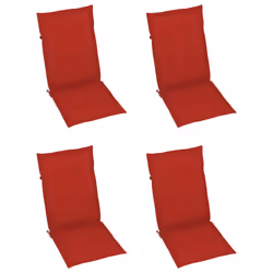 VidaXL 3064704 chaise d'extérieur Terrace Siège rembourré Bois d'acacia Rouge - Vue supplémentaire 6