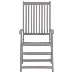 VidaXL 3064705 chaise d'extérieur Terrace Siège rembourré Bois d'acacia Noir - Vue supplémentaire 4