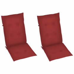 VidaXL 3064707 chaise d'extérieur Terrace Siège rembourré Bois d'acacia Rouge - Vue supplémentaire 6