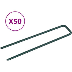 Vidaxl - Clous pour gazon artificiel 50 pcs Forme de u Fer