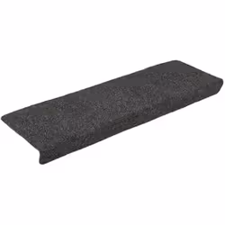 vidaXL Tapis d'escalier autocollants 15 pièces 65 x 21 x 4 cm Anthracite Bord rectangulaire