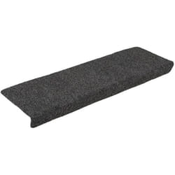 vidaXL Tapis d'escalier autocollants 15 pièces 65 x 21 x 4 cm Anthracite Bord rectangulaire