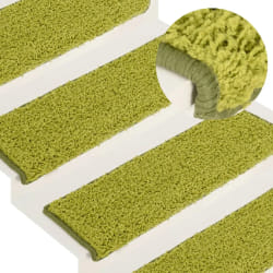 vidaXL Tapis d'escalier - Vert