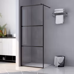 Apportez une nouvelle apparence esthétique à votre salle de bain avec ce mur de douche à l'italienne moderne en verre transpa ...