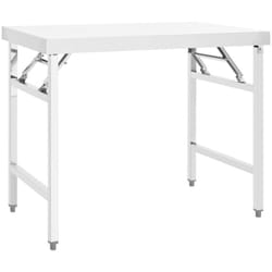 Vidaxl - Table de travail pliable de cuisine 100x60x80 cm Inox