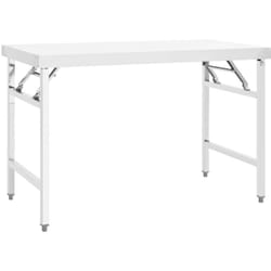 Table de travail pliable de cuisine 120x60x80 cm Inox Vidaxl