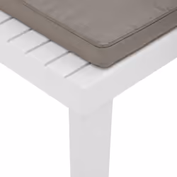 VidaXL 3059823 chaise d'extérieur Terrace Siège rembourré Plastique Blanc - Vue supplémentaire 7