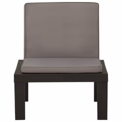 VidaXL 3059824 chaise d'extérieur Terrace Siège rembourré Plastique Gris - Vue supplémentaire 4