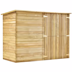 Élargissez vos possibilités de rangement extérieur avec cet abri à vélo en bois. Cet abri est étonnamment spacieux et offre u ...