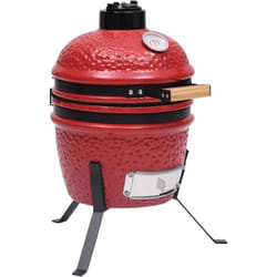 VidaXL 316095 barbecue et grill Barbecue/grill Kamado Baril Charbon + bois de chauffage Rouge
