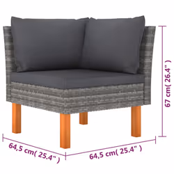 VidaXL 3059712 ensemble de meubles de jardin - Vue supplémentaire 8