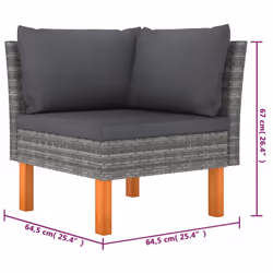 VidaXL 3059713 ensemble de meubles de jardin - Vue supplémentaire 7