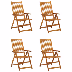 VidaXL 3065350 chaise d'extérieur Terrace Siège rembourré Bois d'acacia Beige