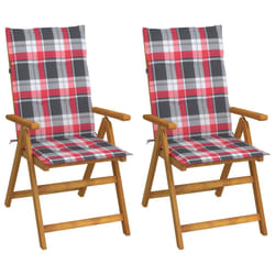 VidaXL 3065360 chaise d'extérieur Terrace Siège rembourré Bois d'acacia