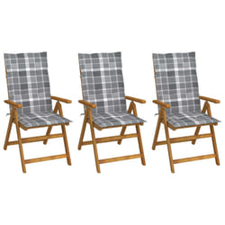 VidaXL 3065361 chaise d'extérieur Terrace Siège rembourré Bois d'acacia