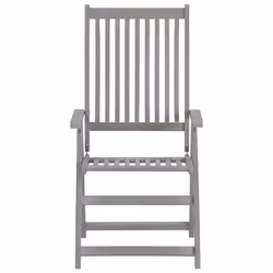 VidaXL 3065383 chaise d'extérieur Terrace Siège rembourré Bois d'acacia Rouge - Vue supplémentaire 4