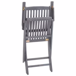 VidaXL 3065429 chaise d'extérieur Terrace Siège rembourré Bois d'acacia Noir - Vue supplémentaire 6