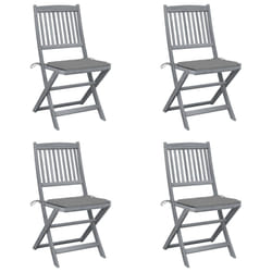 VidaXL 3065435 chaise d'extérieur Terrace Siège rembourré Bois d'acacia Gris