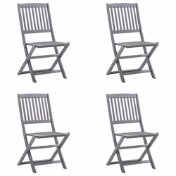 VidaXL 3065435 chaise d'extérieur Terrace Siège rembourré Bois d'acacia Gris - Vue supplémentaire 8