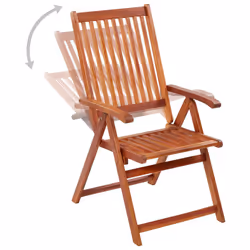 VidaXL 3065515 chaise d'extérieur Terrace Bois d'acacia - Vue supplémentaire 4