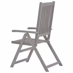 VidaXL 3065517 chaise d'extérieur Terrace Bois d'acacia Gris - Vue supplémentaire 5