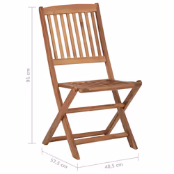 VidaXL 3065522 chaise d'extérieur Terrace Bois d'acacia - Vue supplémentaire 7