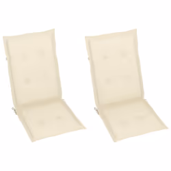 VidaXL 3065532 chaise d'extérieur Terrace Siège rembourré Teck Crème - Vue supplémentaire 6