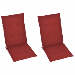 VidaXL 3065539 chaise d'extérieur Terrace Siège rembourré Teck Rouge - Vue supplémentaire 6