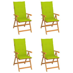 VidaXL 3065541 chaise d'extérieur Terrace Siège rembourré Teck Vert