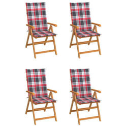VidaXL 3065543 chaise d'extérieur Terrace Siège rembourré Teck