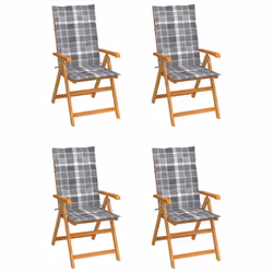 VidaXL 3065544, Terrace, Siège rembourré, Teck, Polyester, 570 mm, 715 mm