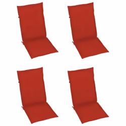 VidaXL 3065566 chaise d'extérieur Terrace Siège rembourré Teck Rouge - Vue supplémentaire 6
