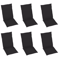 VidaXL 3065567 chaise d'extérieur Terrace Siège rembourré Teck Noir - Vue supplémentaire 6