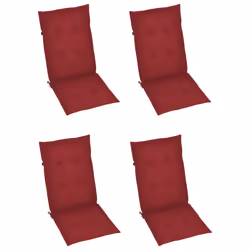 VidaXL 3065569 chaise d'extérieur Terrace Siège rembourré Teck Rouge - Vue supplémentaire 6