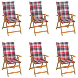 VidaXL 3065573 chaise d'extérieur Terrace Siège rembourré Teck