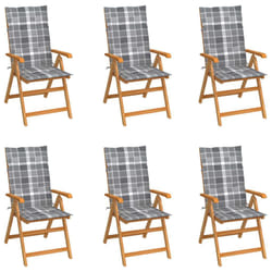 VidaXL 3065574 chaise d'extérieur Terrace Siège rembourré Teck