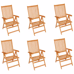 VidaXL 3065574 chaise d'extérieur Terrace Siège rembourré Teck