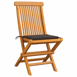 VidaXL 3065598 chaise d'extérieur Terrace Siège rembourré Teck Taupe