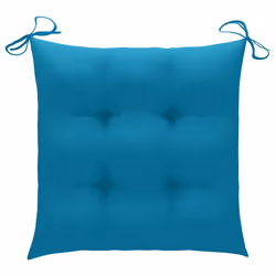 VidaXL 3065609 chaise d'extérieur Terrace Siège rembourré Teck Bleu - Vue supplémentaire 8