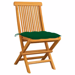 VidaXL 3065610 chaise d'extérieur Terrace Siège rembourré Teck Vert
