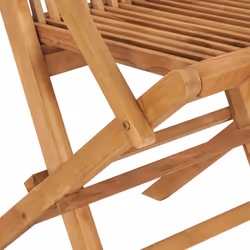 VidaXL 3065636 chaise d'extérieur Terrace Siège rembourré Teck Bleu - Vue supplémentaire 6