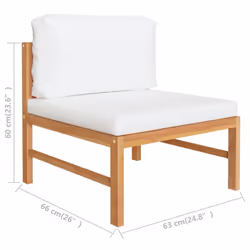 VidaXL 316110 banc de jardin Bois - Vue supplémentaire 6
