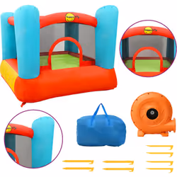 Imaginez votre petit équipage s'amuser sur ce château gonflable de la marque Happy Hop ! Ce château gonflable est en PVC. Il ...