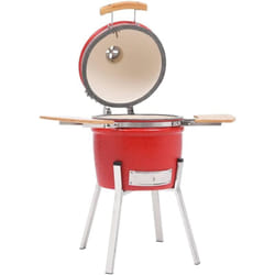 VidaXL 316096 barbecue et grill Barbecue/grill Kamado Baril Charbon + bois de chauffage Rouge