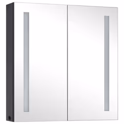 VidaXL 325542 miroir de salle de bain et armoire de rangement pour évier
