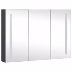 VidaXL 325544 miroir de salle de bain et armoire de rangement pour évier