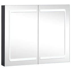 VidaXL 325545 miroir de salle de bain et armoire de rangement pour évier