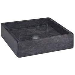 Lavabo Noir 40x40x10 cm Marbre vidaXL