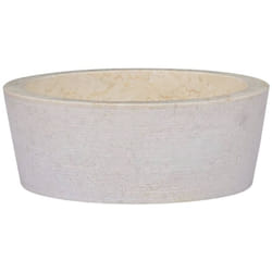 Vidaxl - Lavabo Crème Ø40x15 cm Marbre
