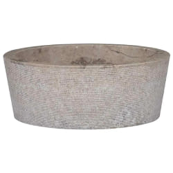vidaXL Lavabo Ø40 cm - Gris